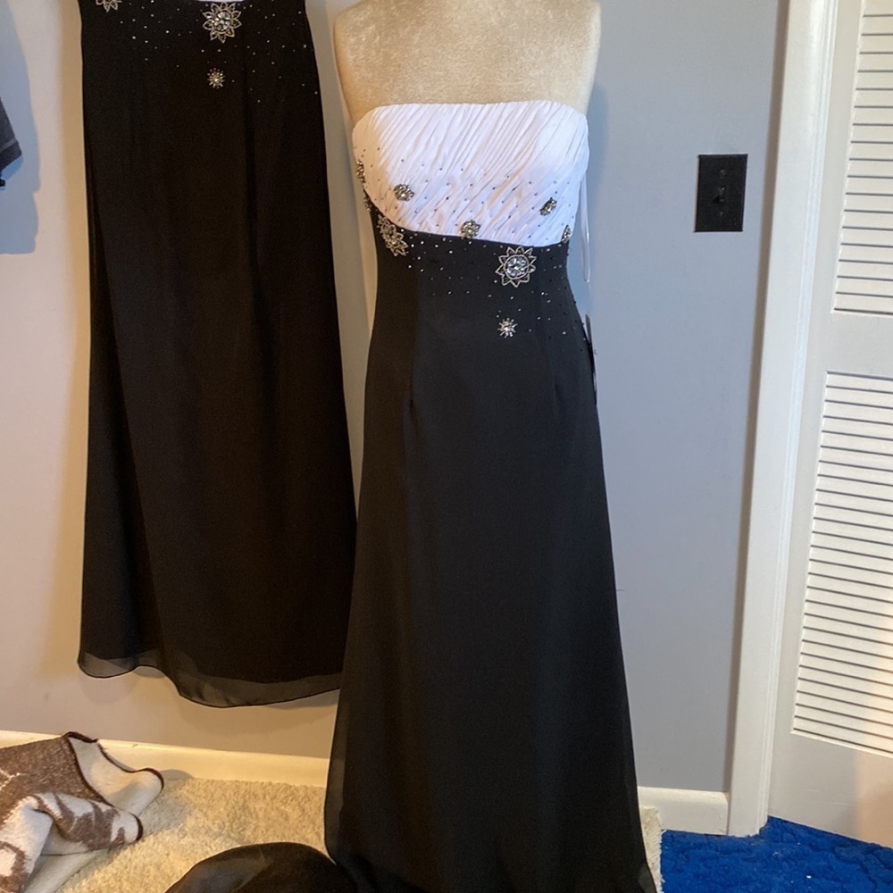 NWT SALLY USA THE SALLY DRESS,STRAPLESSOR 1 STRAP, BEADED BUST, beautiful SZ6/8